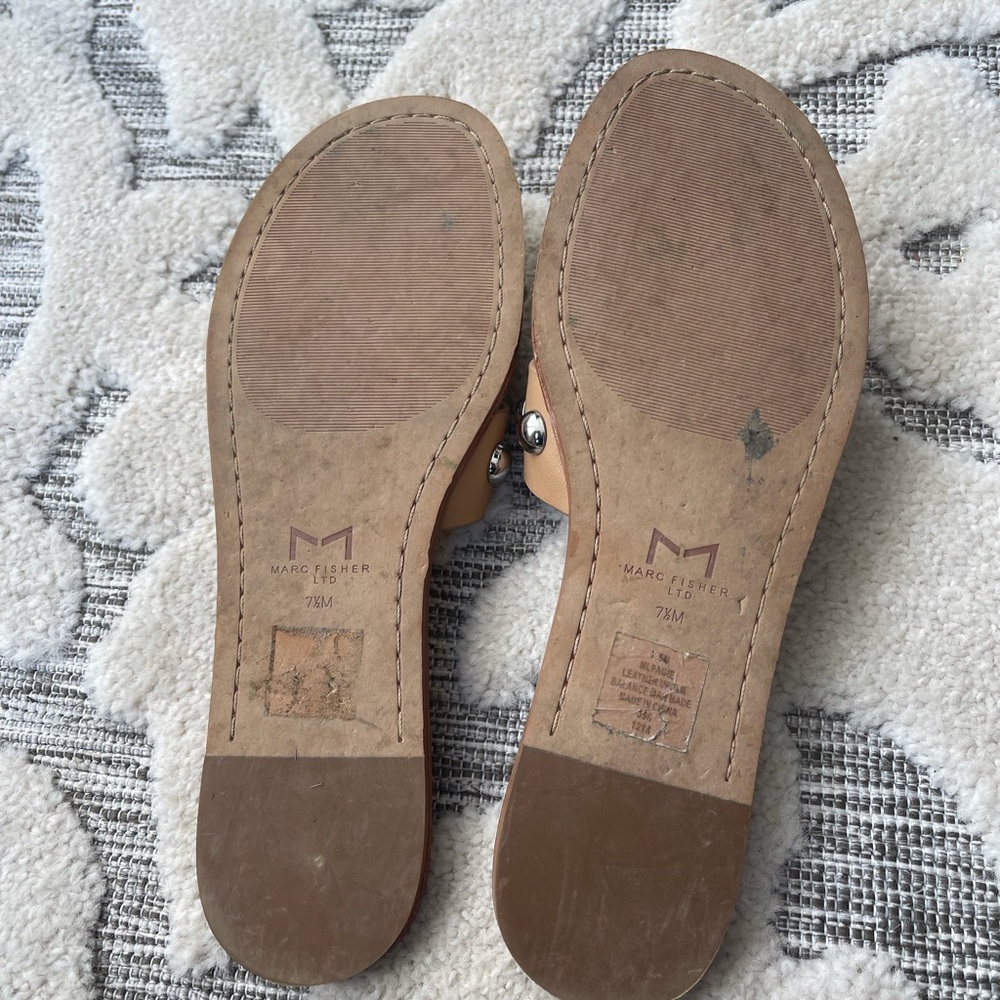 Marc Fisher Studded Slides Size 7.5 M - image 3